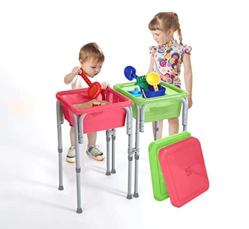 Adjustable Sensory Activity Table with Buckets and Toys