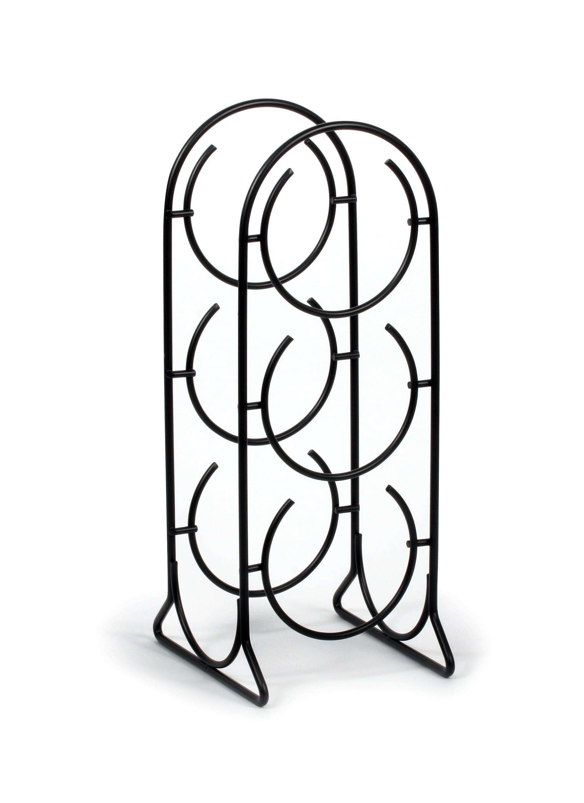 Spectrum Diversified Horseshoe Wine Rack, 3 Bottle, Black