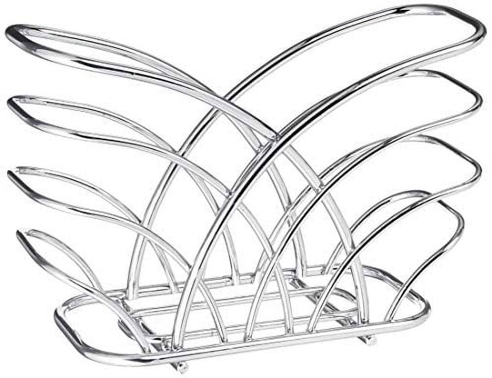 Spectrum Diversified Flower Upright Holder for Dining Table, Countertop Napkin Storage for Modern Organization, Contemporary Kitchen Décor, Chrome