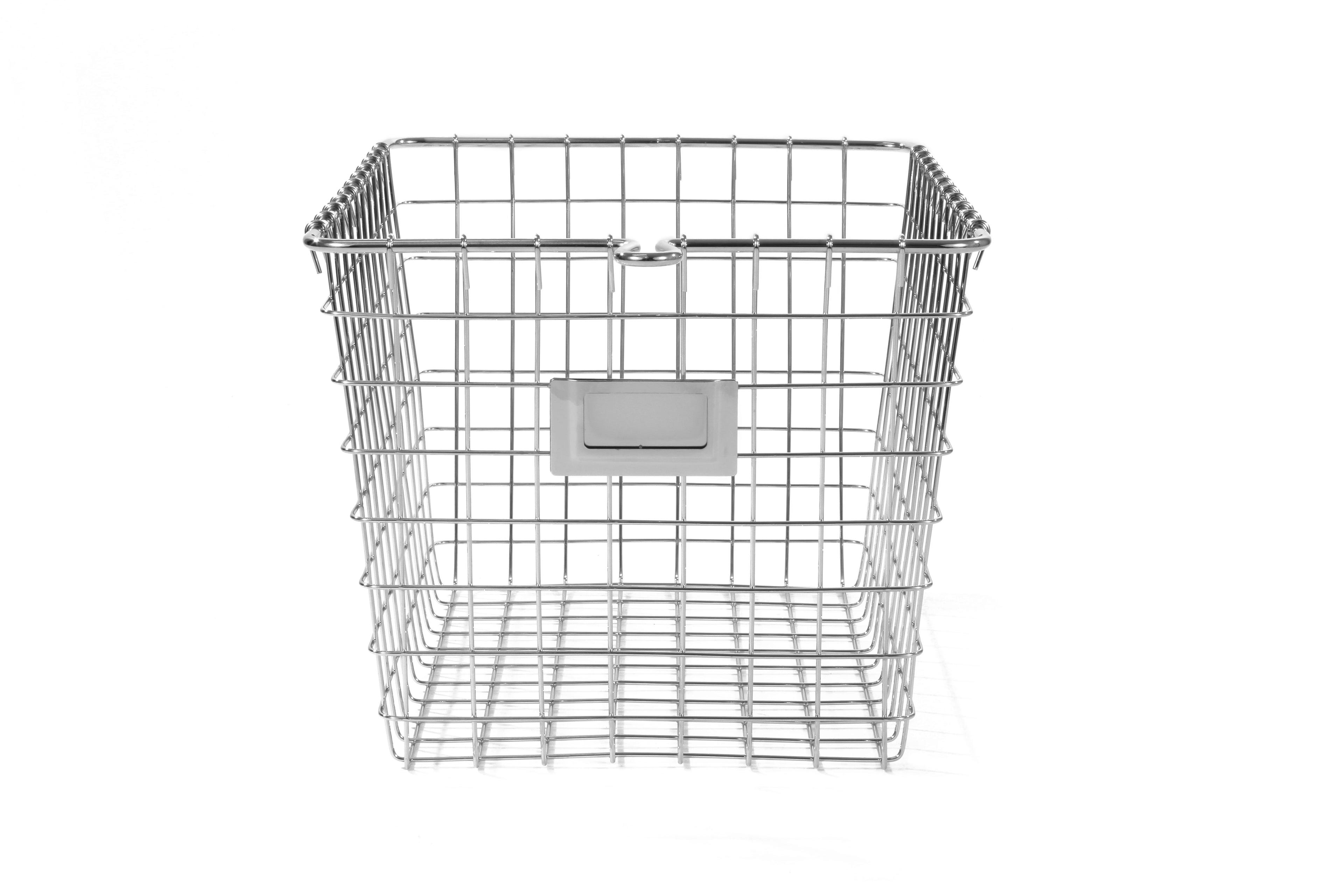 Spectrum Chrome-Plated Small Metal Storage Basket