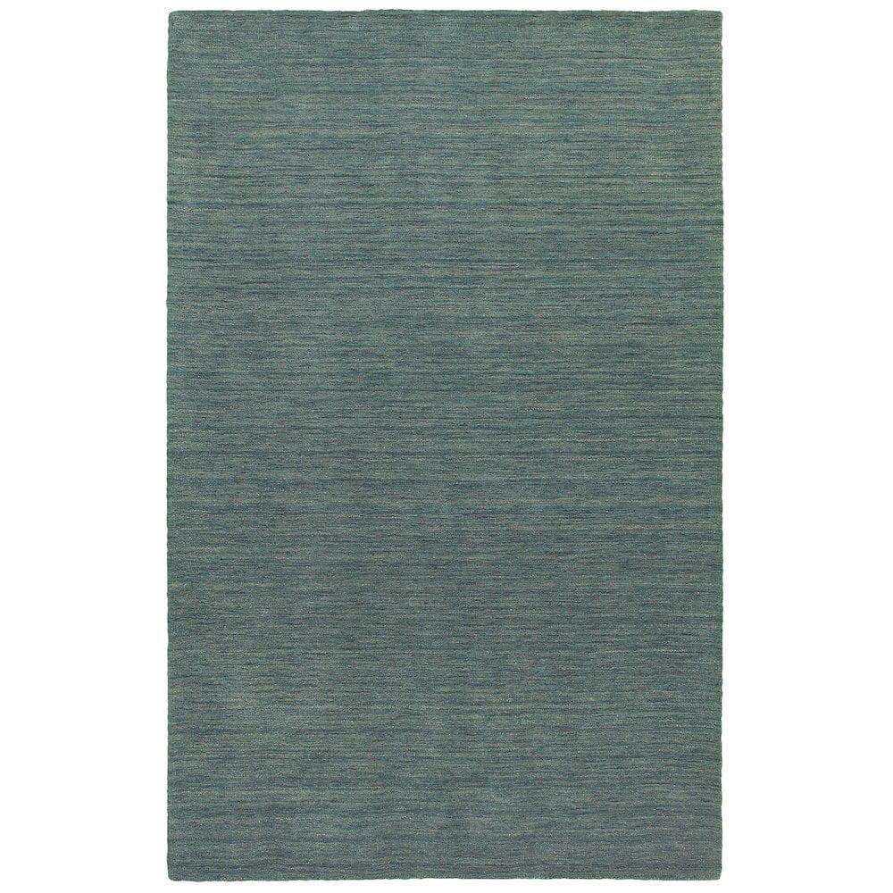 Aniston Blue 8' x 10' Handwoven Wool Area Rug