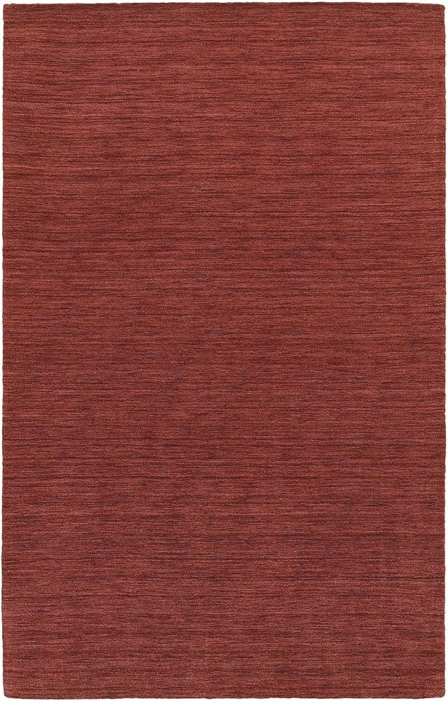 Handmade Red Wool Tufted Oriental 5' x 8' Area Rug