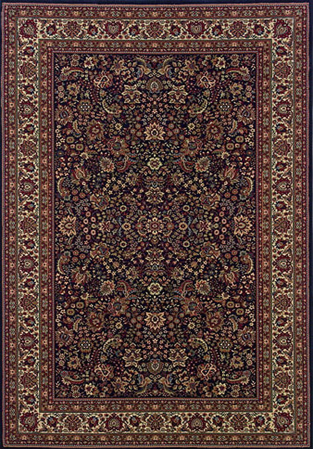 Ariana Blue Persian Border Low Pile Area Rug