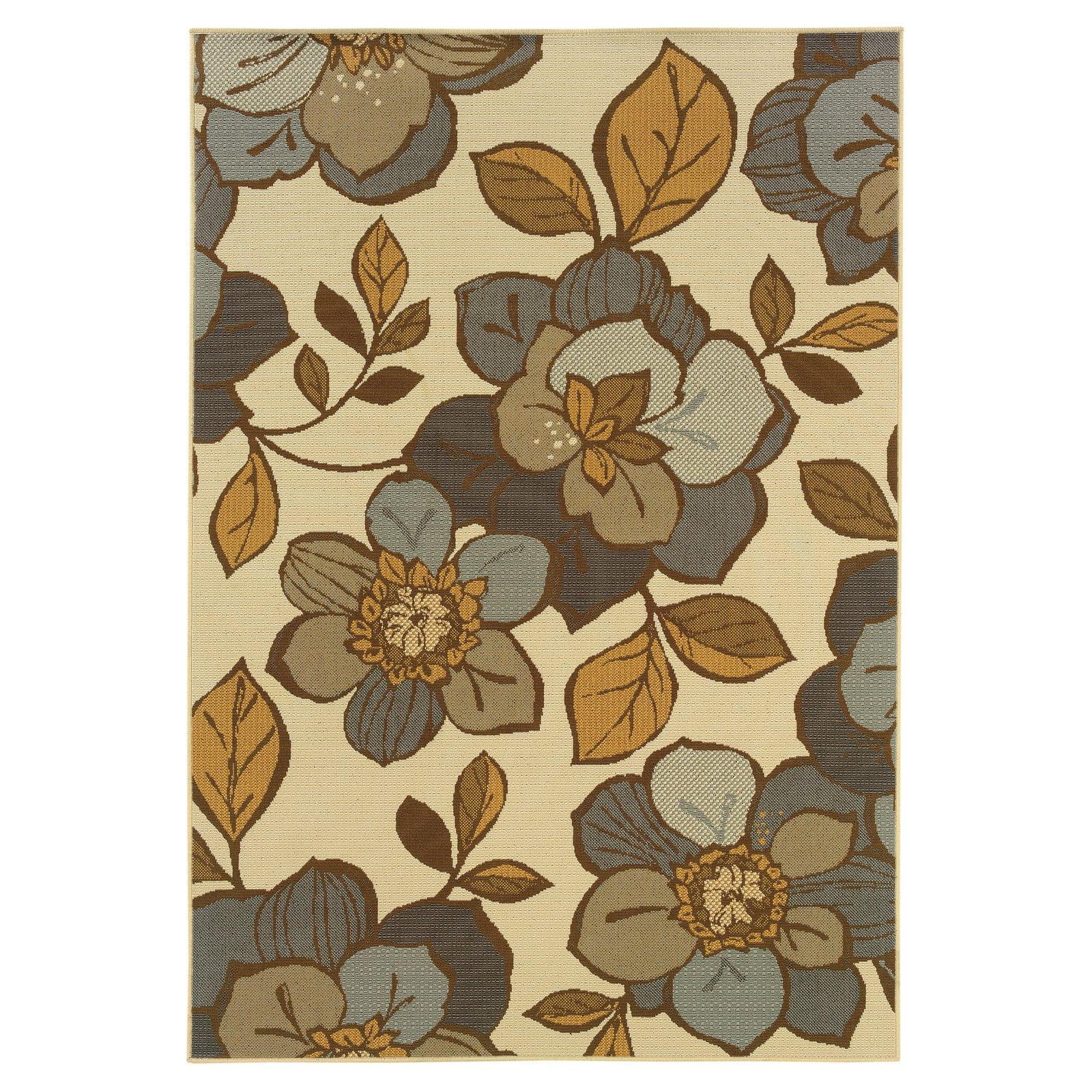 Sphinx Bali Indoor/Outdoor Area Rug 9448M Ivory Patio Magnolia 1' 9" x 3' 9" Rectangle