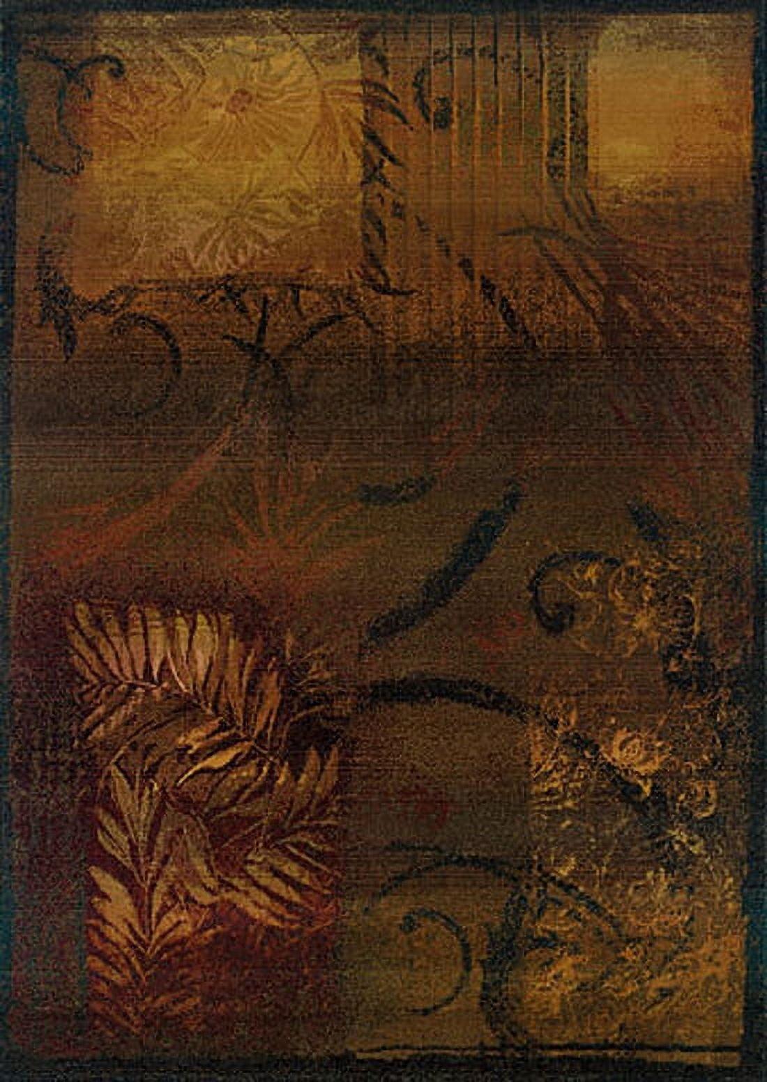 Sphinx Kharma Area Rug 1163B Brown Scrolls Leaves 2' 3" x 4' 5" Rectangle