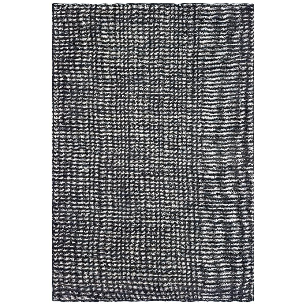 Gray Hand-Tufted Wool and Viscose Rectangular Area Rug