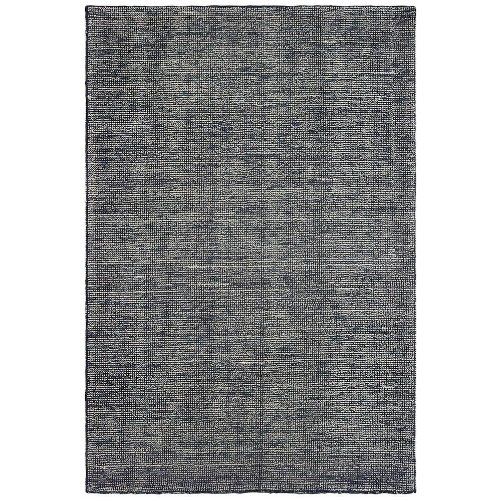 Gray Hand-Tufted Wool and Viscose Rectangular Area Rug