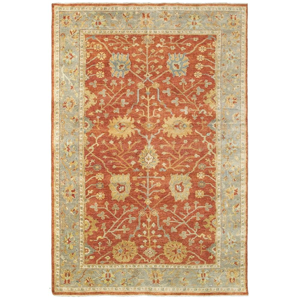 Red Hand-Knotted Wool 2' x 3' Area Rug