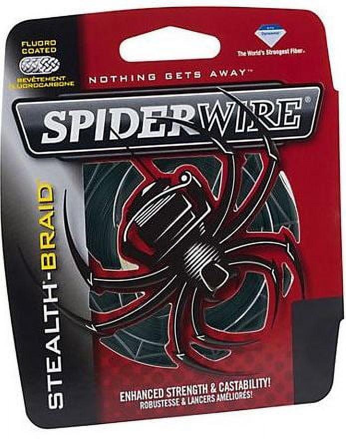 SpiderWire Stealth® Translucent Braid Fishing Line, Translucent, 8 lb Test Strength, 125 yd