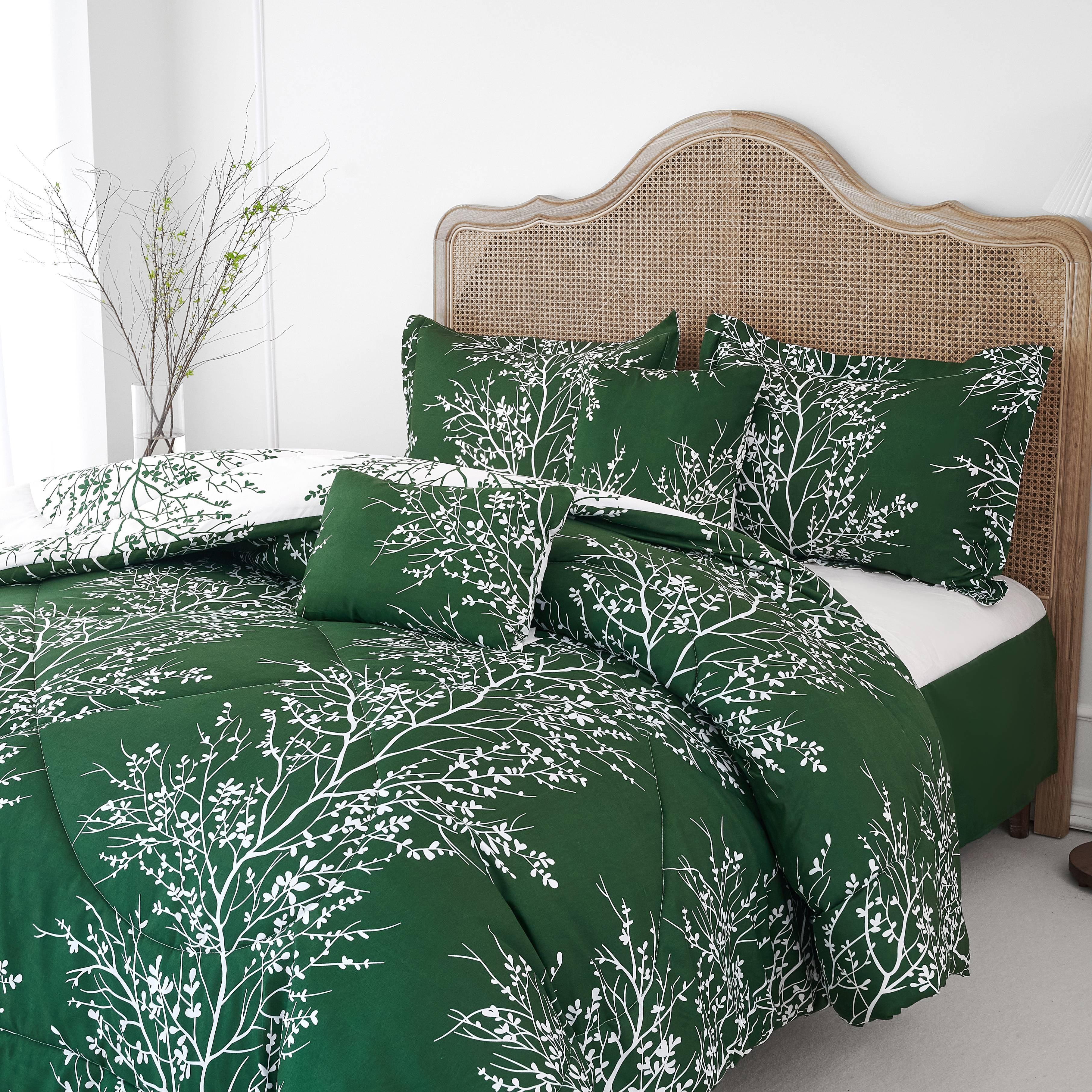 Spirit Linen Home Est. 1988 Foliage Microfiber Comforter Set - Twin, Hunter