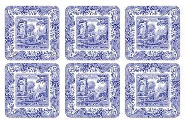 Pimpernel Blue Italian Coasters 4"X 4"