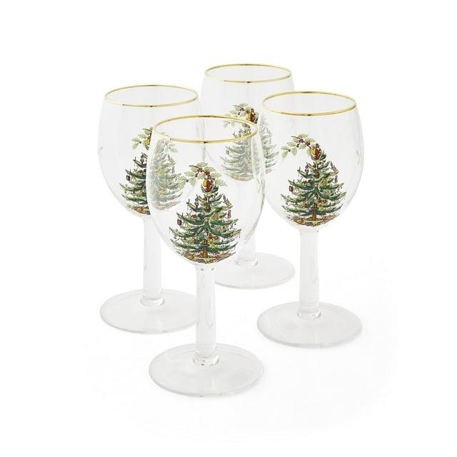 Spode Christmas Tree Wine Glasses (Set of 4)