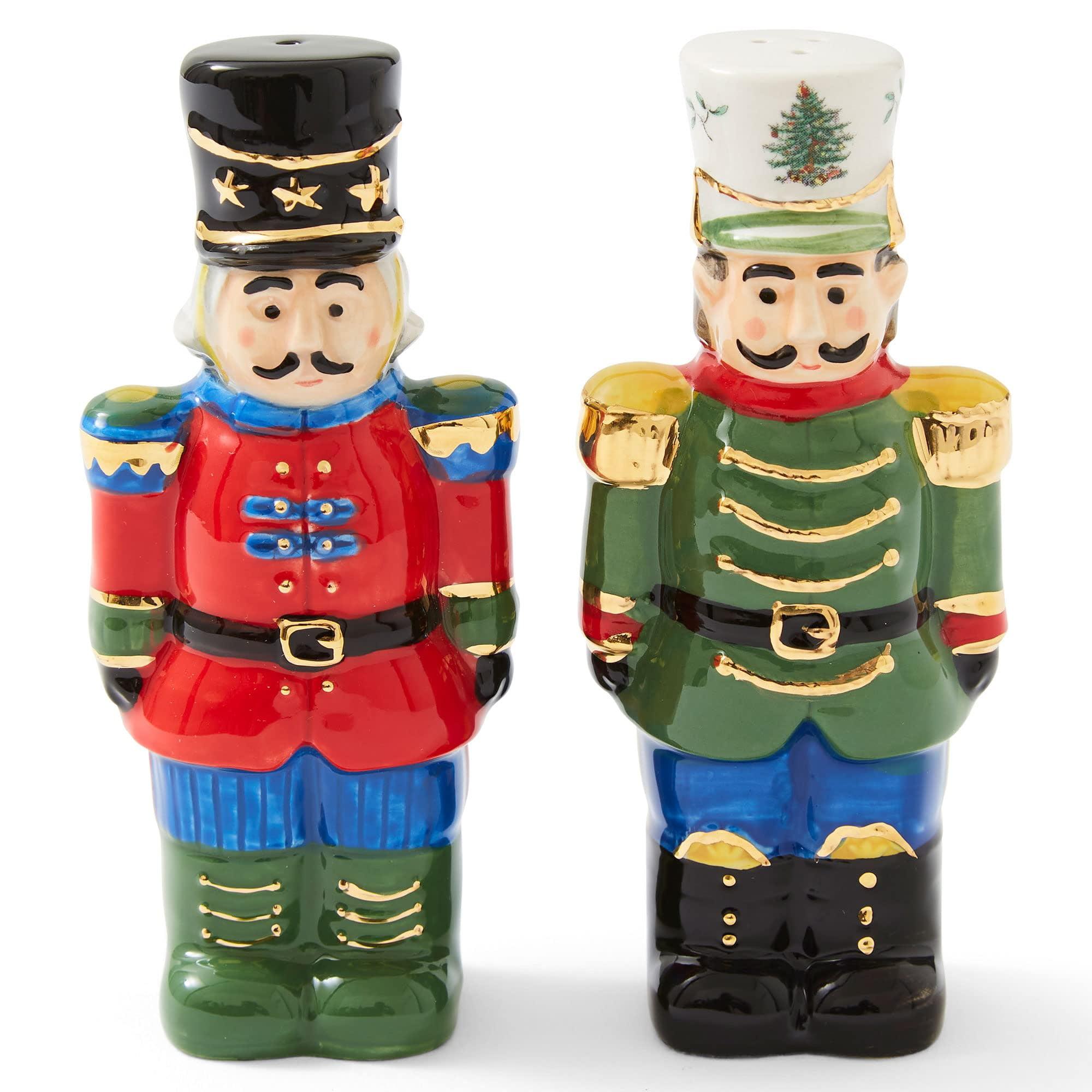 Spode Christmas Tree Nutcracker Salt and Pepper - 4.5 Inches