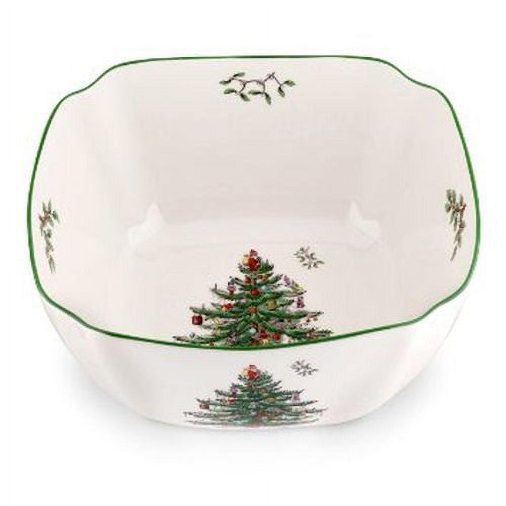 Spode Christmas Tree Large Square Serving Bowl - 10 Inch