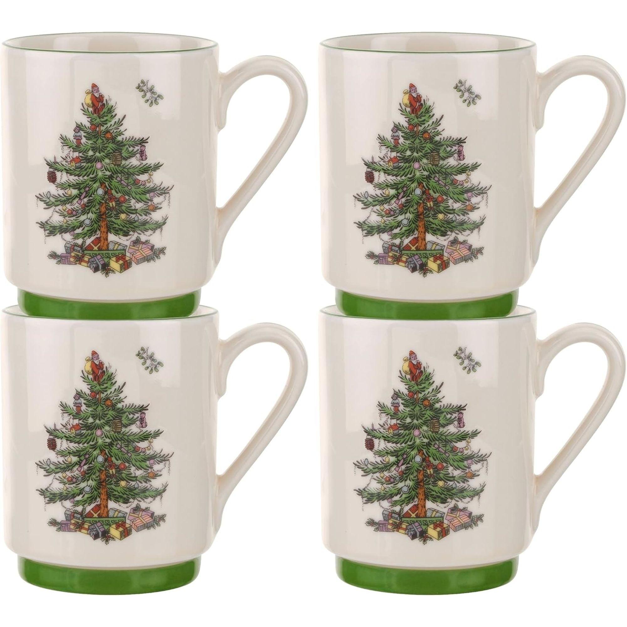 Spode Christmas Tree Stacking Mugs