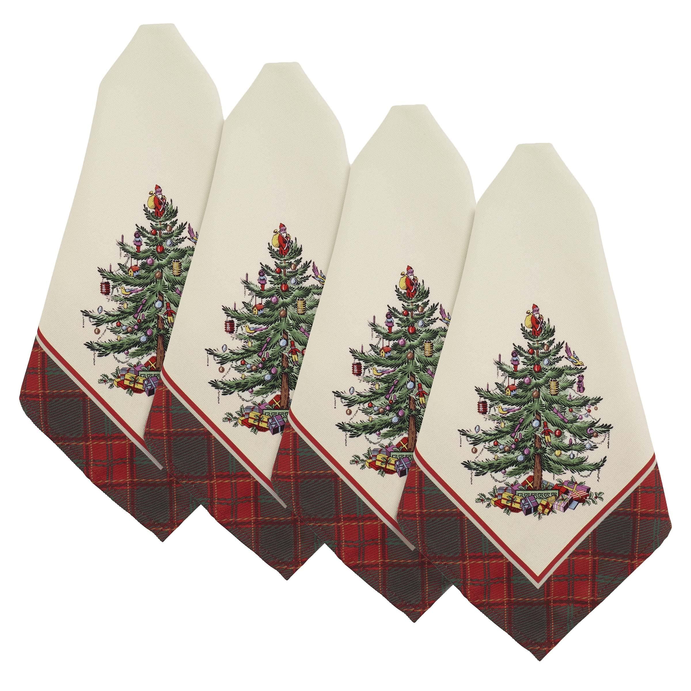 Christmas Tree Tartan Napkins