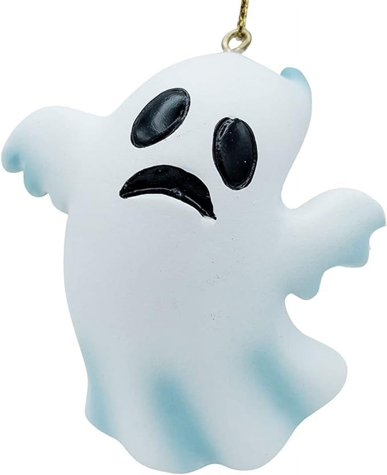 White Resin Spooky Ghost Halloween Hanging Ornament