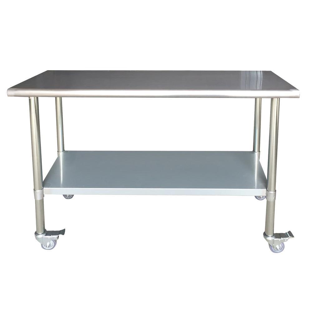 Express KitchQuip Rolling Work Table with Wheels