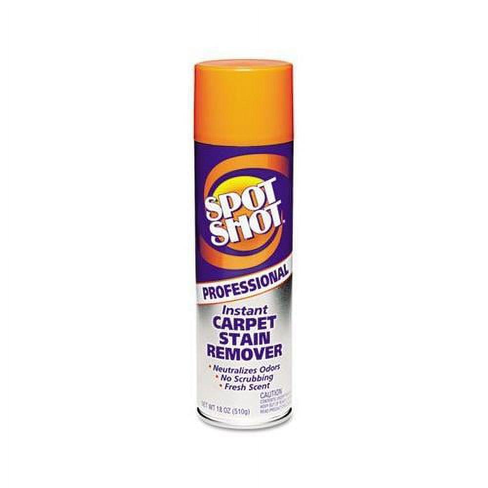 Spot Shot Professional Instant Carpet Stain Remover 18 oz Aerosol Spray, 12/Carton