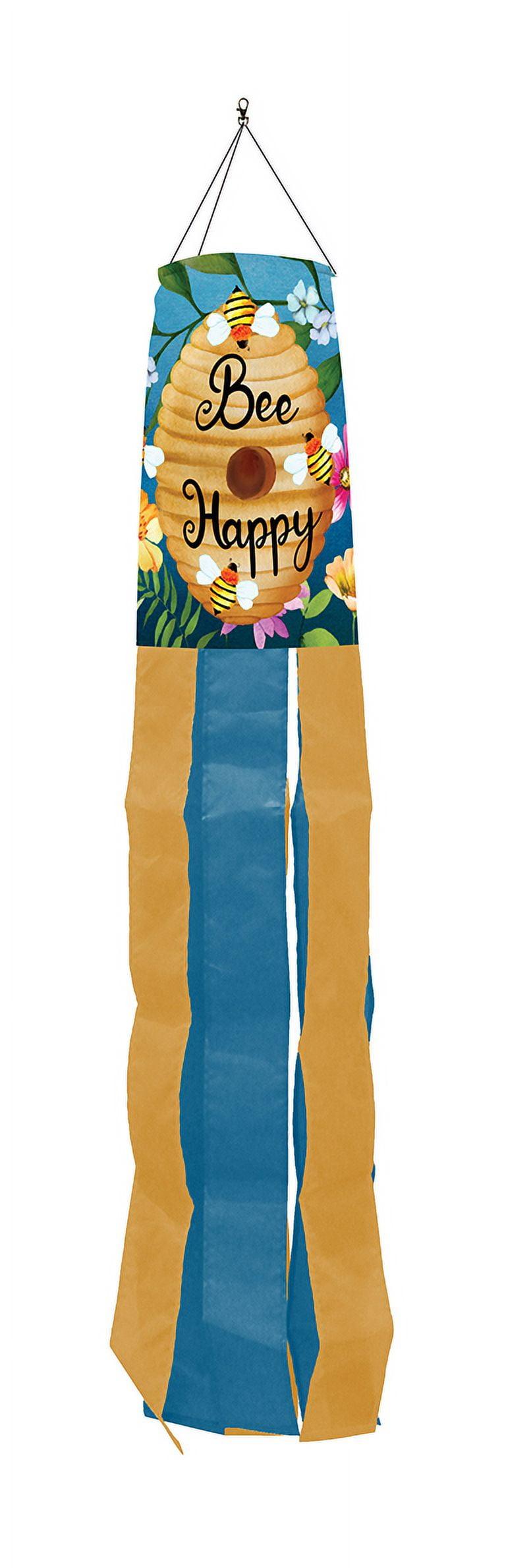 Briarwood Lane Spring Happy Beehive Windsock Wind Twister 40x6