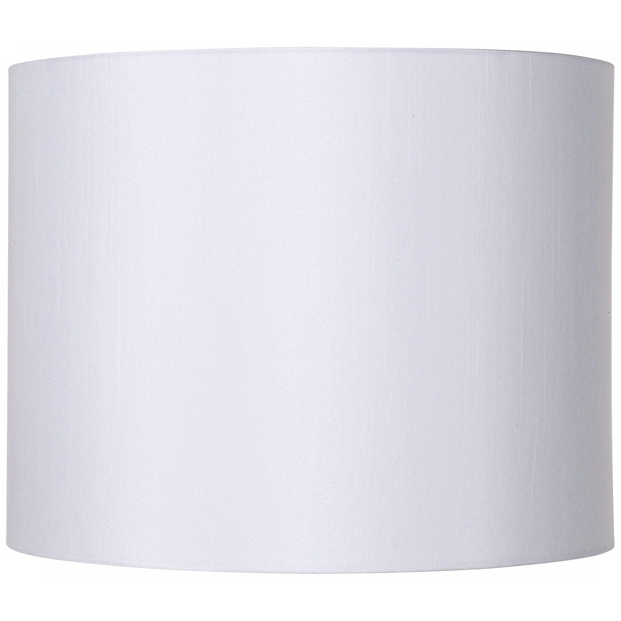 Elegant White Polyester Drum Lamp Shade 14"x14"x11"