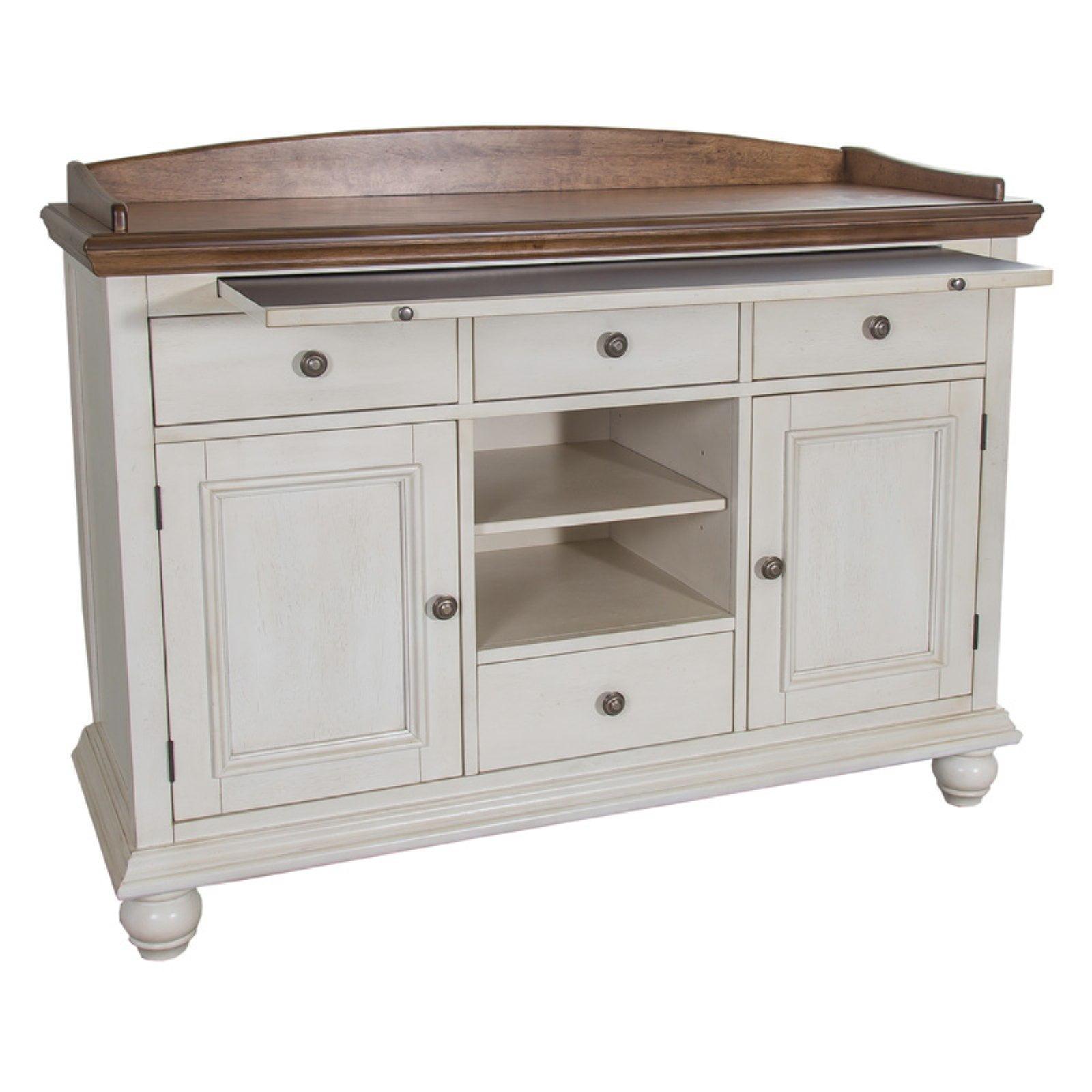 Springfield Transitional White Oak 4-Drawer Sideboard