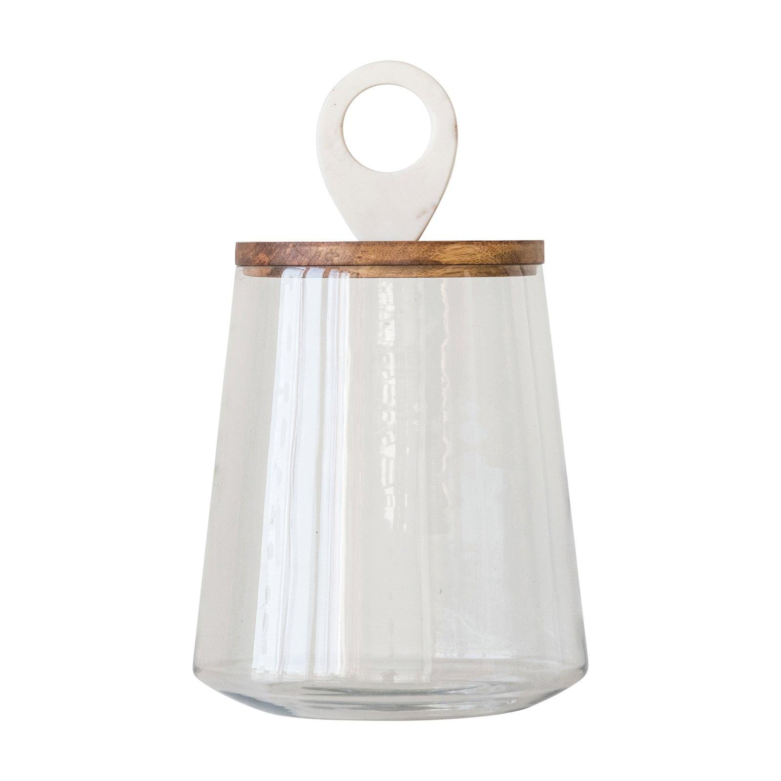 Sprinkle & Bloom Clear Glass Food Storage Jar