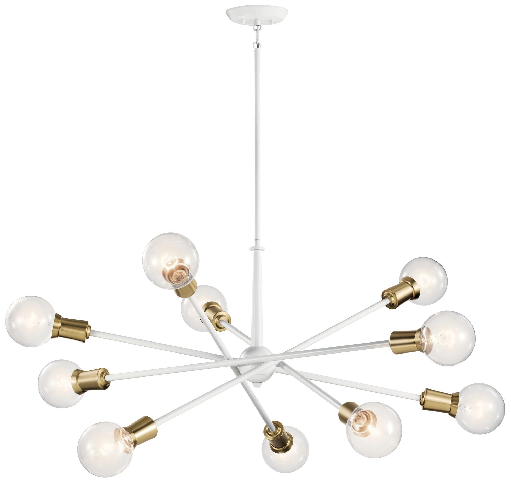 Armstrong 53.5" 10 Light Chandelier in Chrome