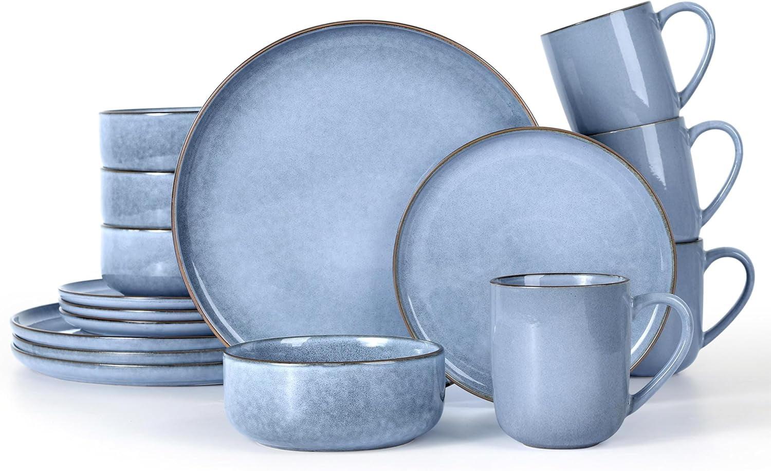 Tristyn 16 Piece Stoneware Dinnerware Set - Service for 4