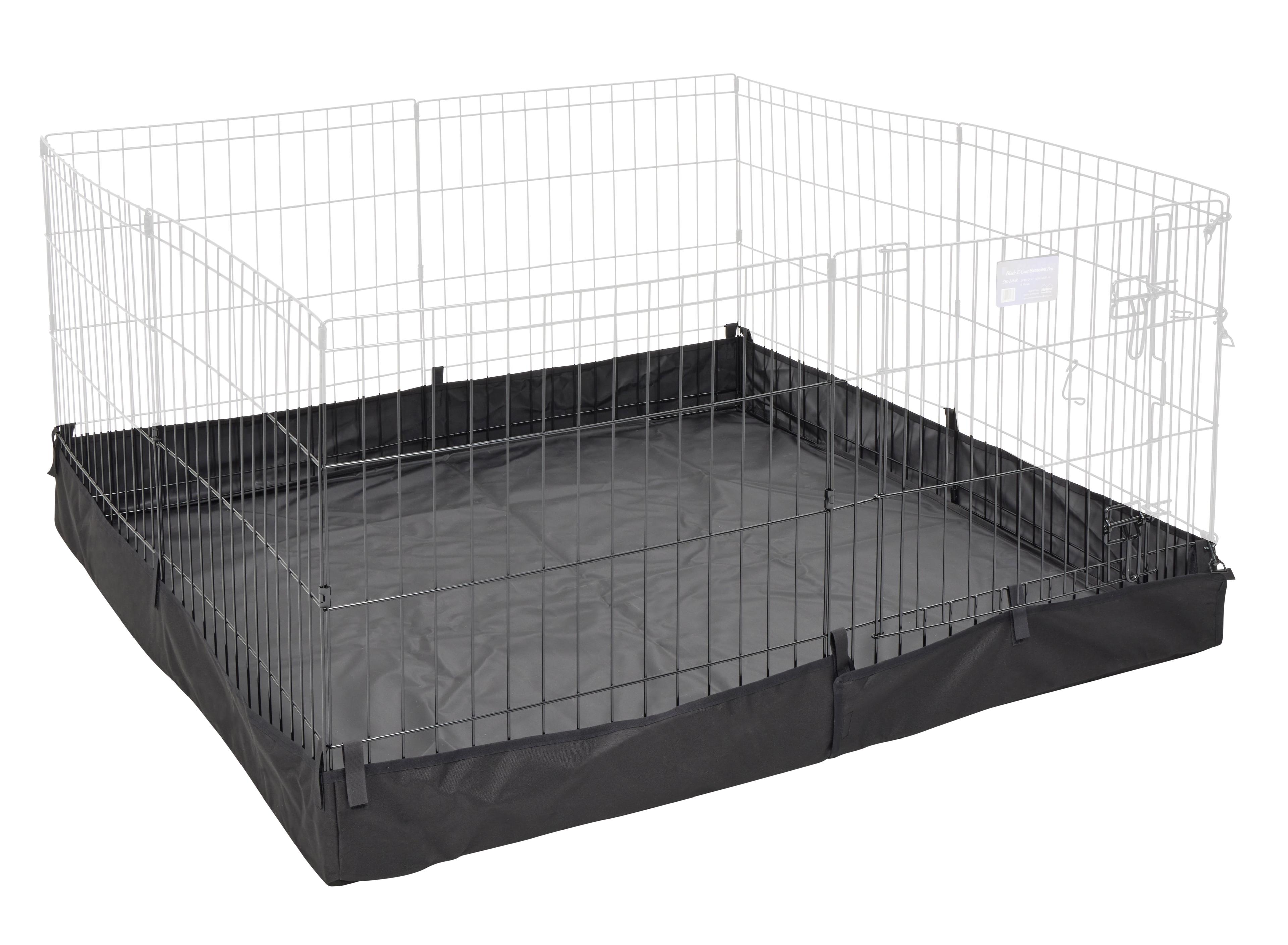 Square Exercise Pen Solid Fabric Bottom