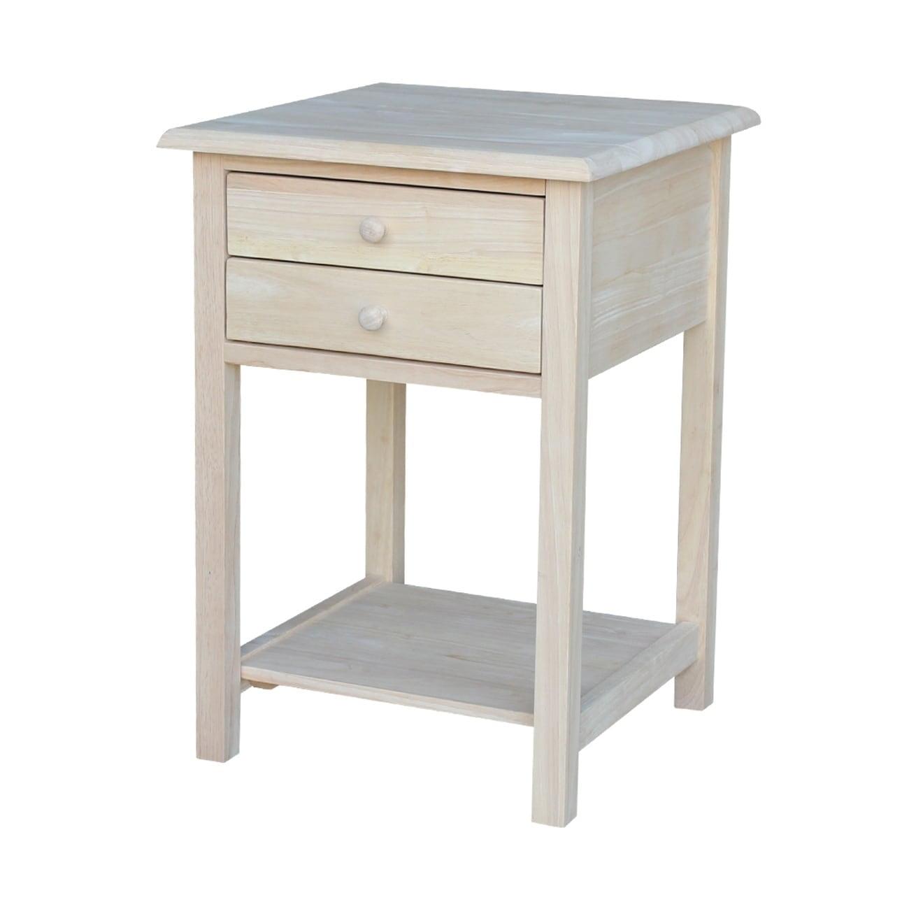 Lamp Table with 2 Drawers - International Concepts