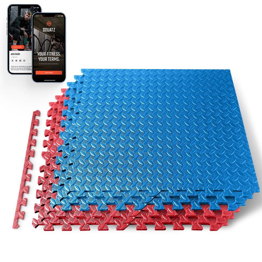 SereneLife Thick Puzzle Exercise Mat, EVA Foam Interlocking Tiles Protective Flooring for Gym Equipment and Cushion (Set of 6)