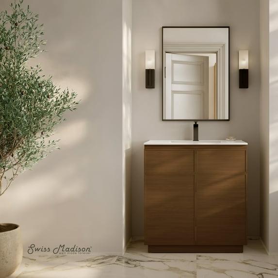 Swiss Madison St. Tropez 36" Freestanding Bathroom Vanity With Sink Top