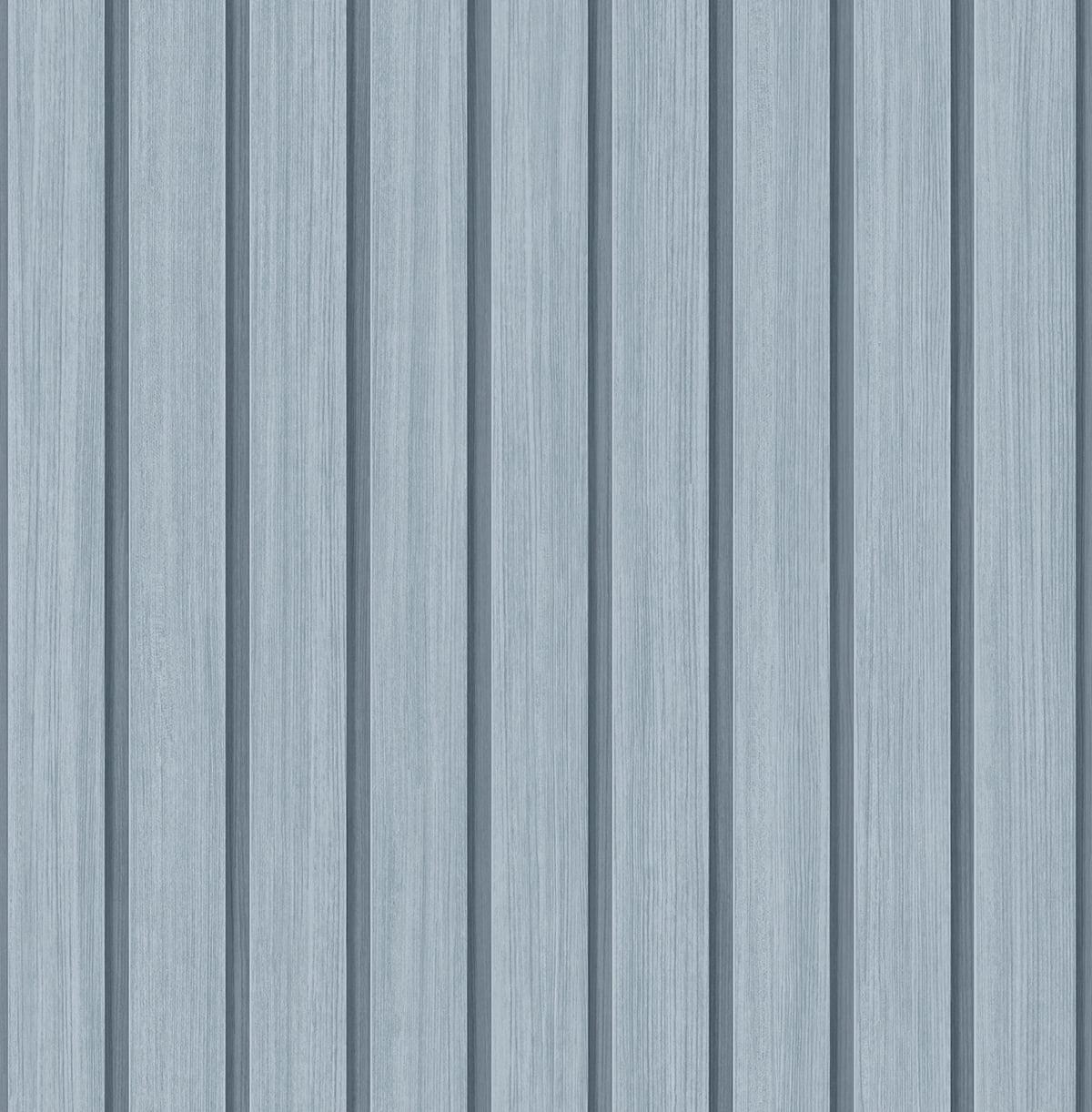 Blue Skies Faux Wood Slat Peel and Stick Wallpaper