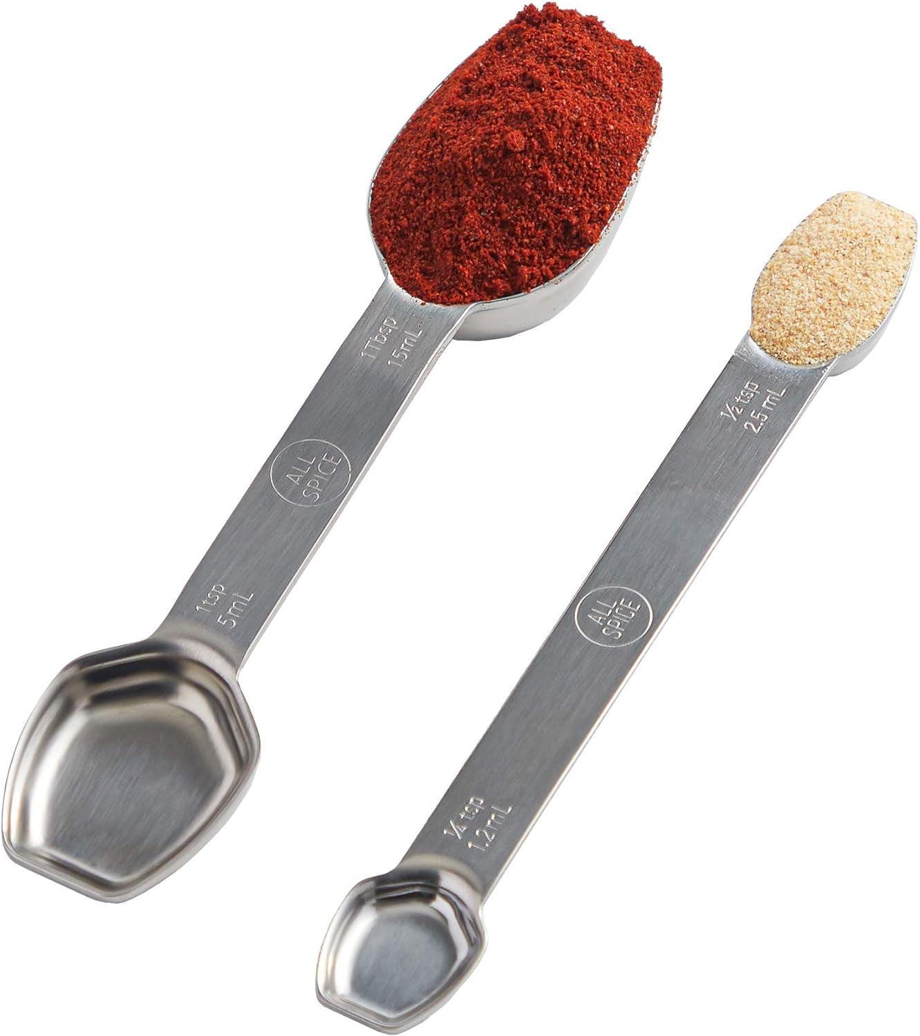 Stainless Steel Double Sided Measuring Spoon Set