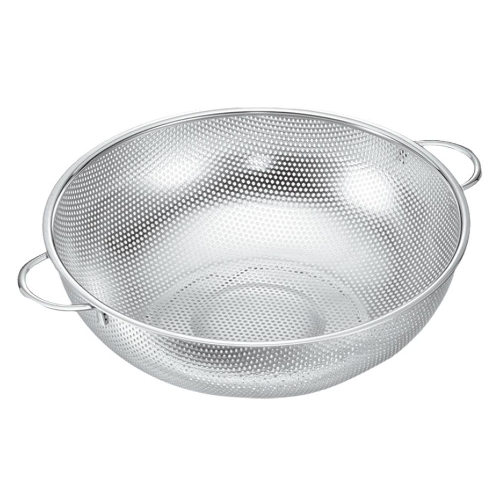 5-Quart Stainless Steel Micro-Perforated Colander with Handles