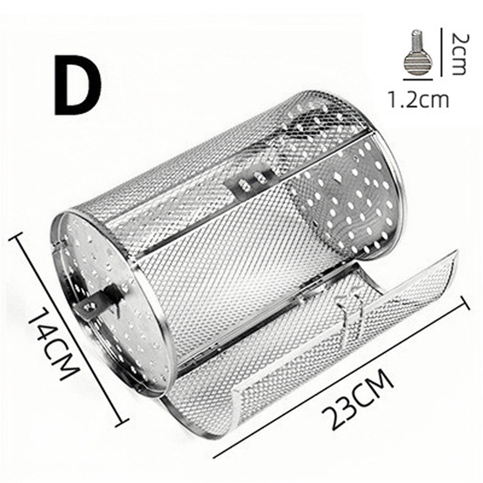 Stainless Steel Rotisserie Grill Roaster Drum Oven Basket Oven Roast Baking Rotary for Peanut Dried Nut Coffee Beans BBQ