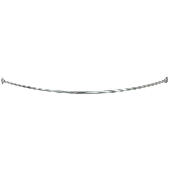 Design House  63" Adjustable Curved Fixed Shower Curtain Rod