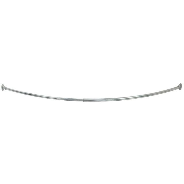 Design House  63" Adjustable Curved Fixed Shower Curtain Rod