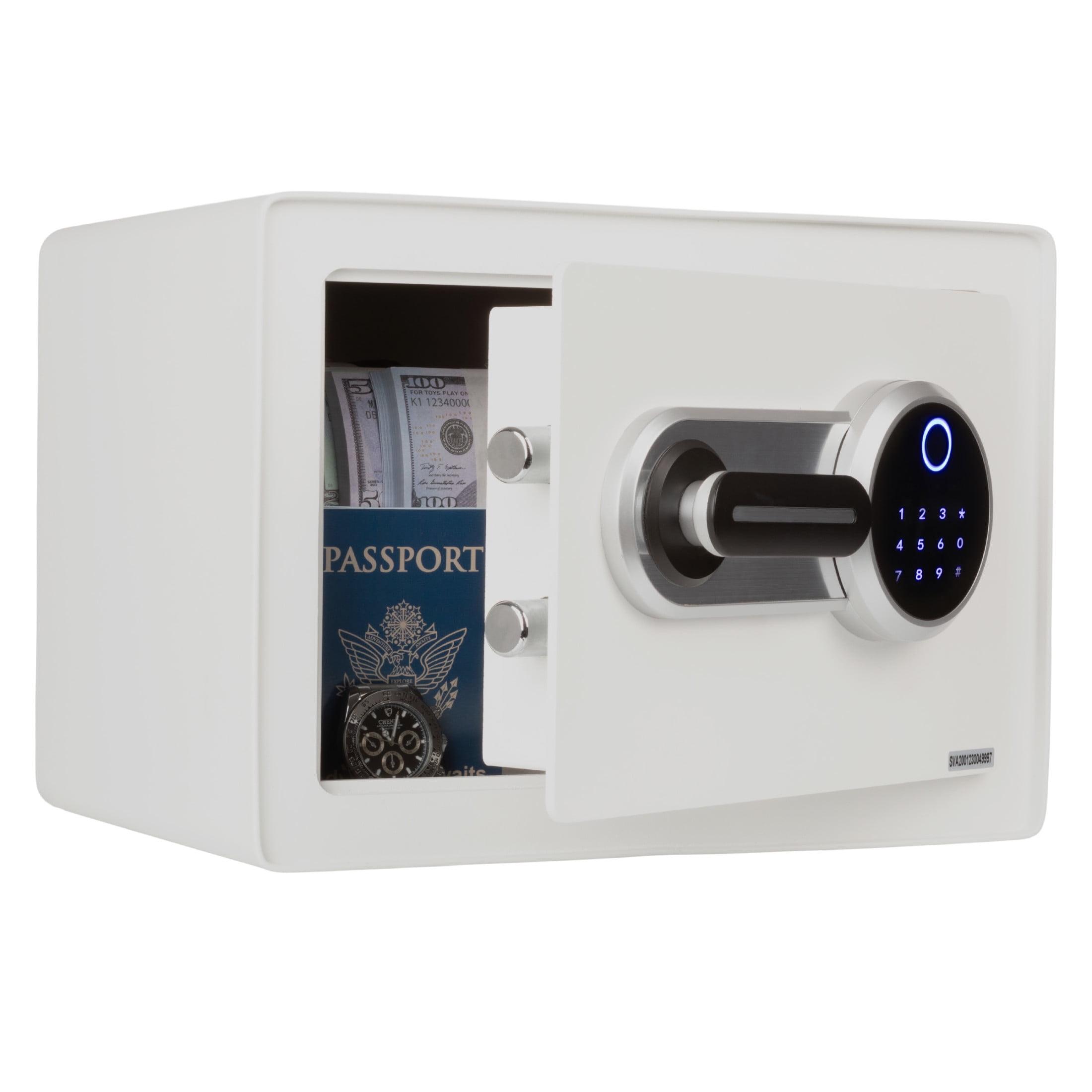 Stalwart Stalwart Biometric Safe - Lock Box with Fingerprint Scanner and Digital Key for Quick Access - Money Safe for Cash and Jewelry - Home Safes