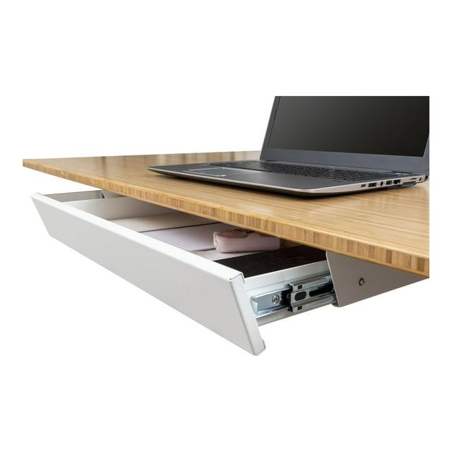 Stand Up Desk Store Add-On Office Sliding Under-Desk Drawer Storage Organizer for Standing Desks | Requires 14" of Front to Back Clearance Beneath