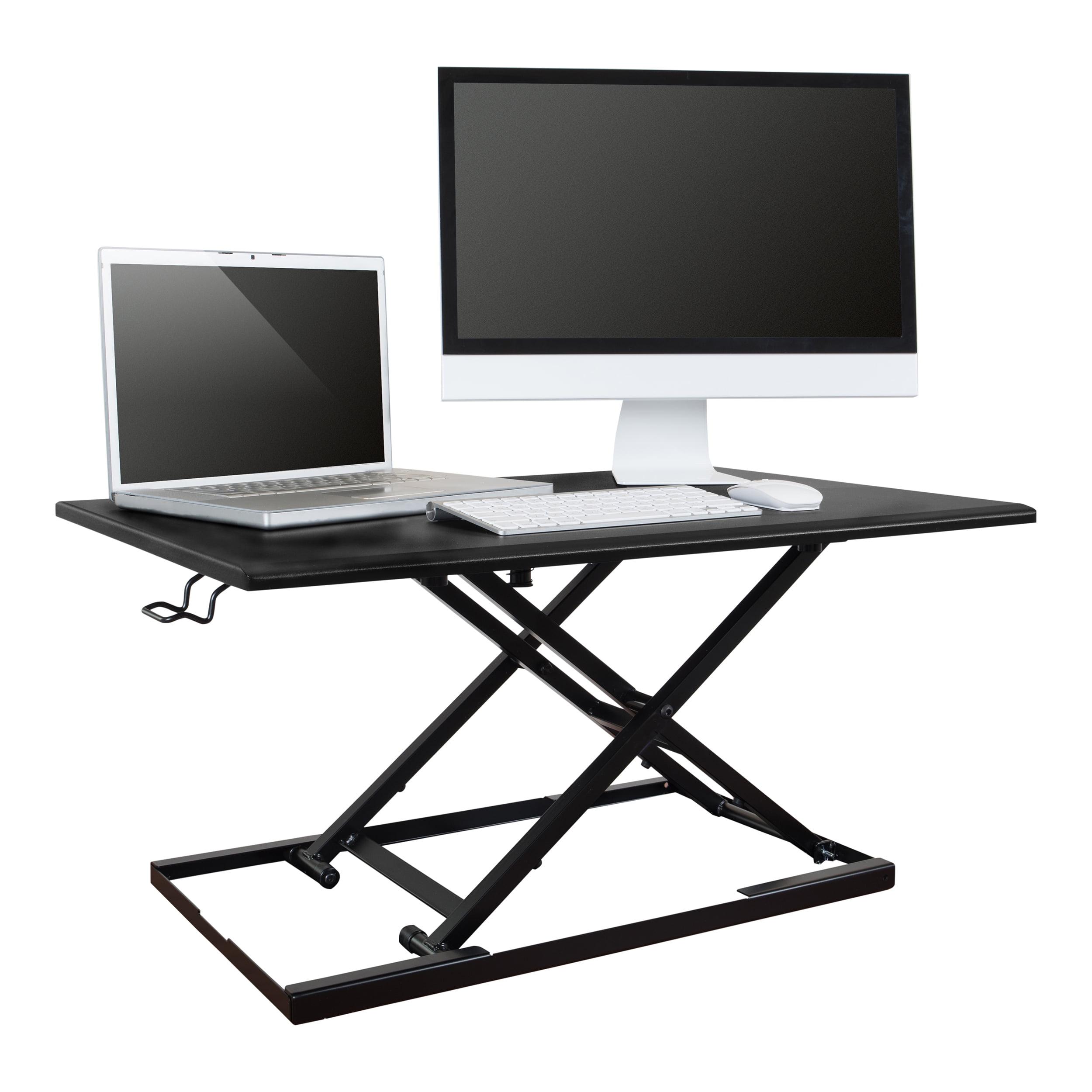 Stand Up Desk Store AirRise Adjustable Height Standing Desk Converter Monitor Stand (Black, 29")