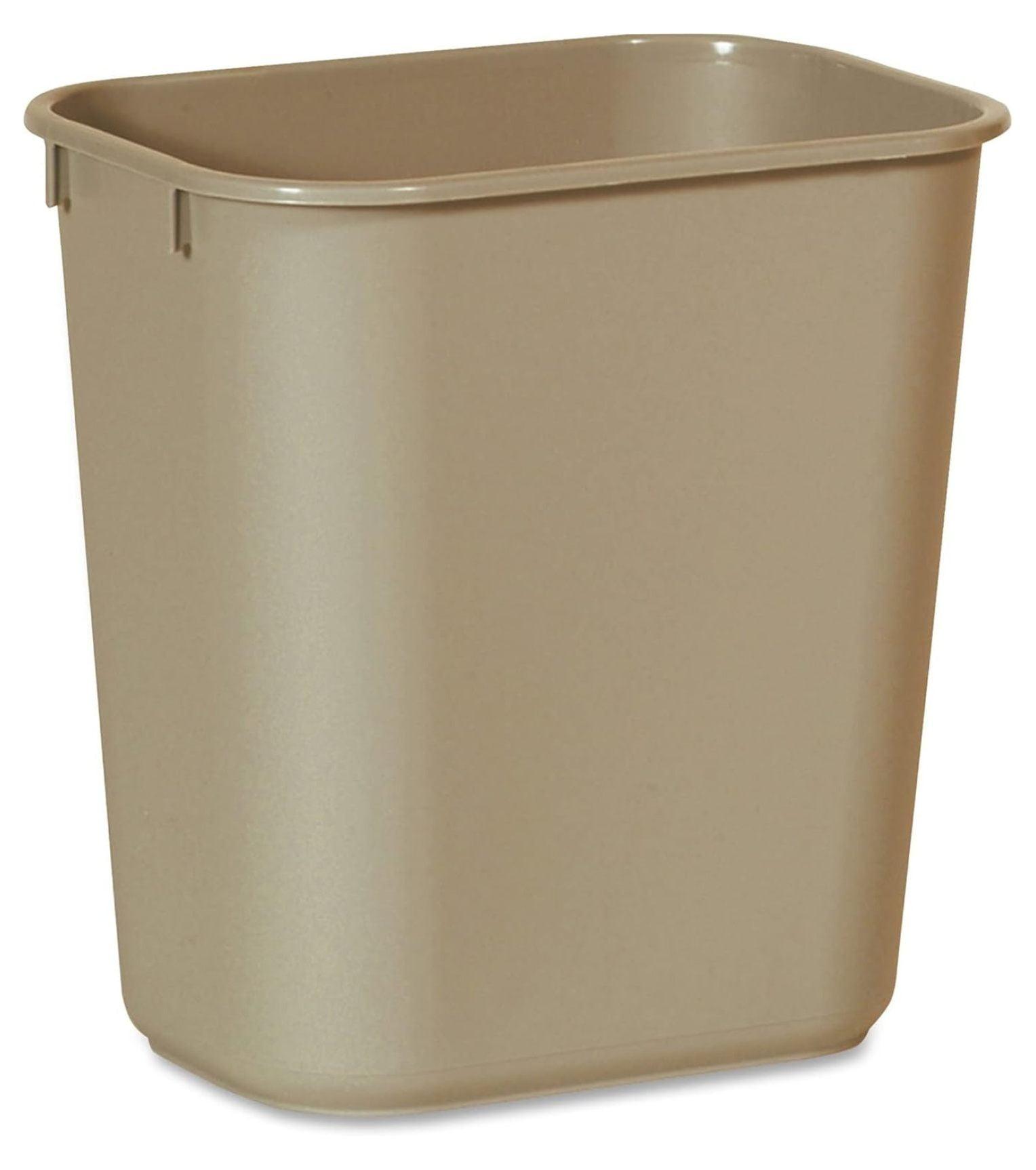 Standard Series Wastebasket, 12.3"x8.3"x11.4", Beige