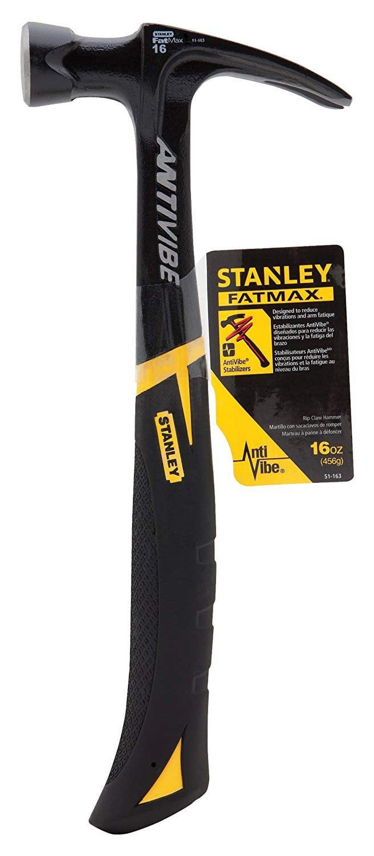 Stanley 16 oz. Steel Rip Claw Hammer with Anti-Vibe Handle