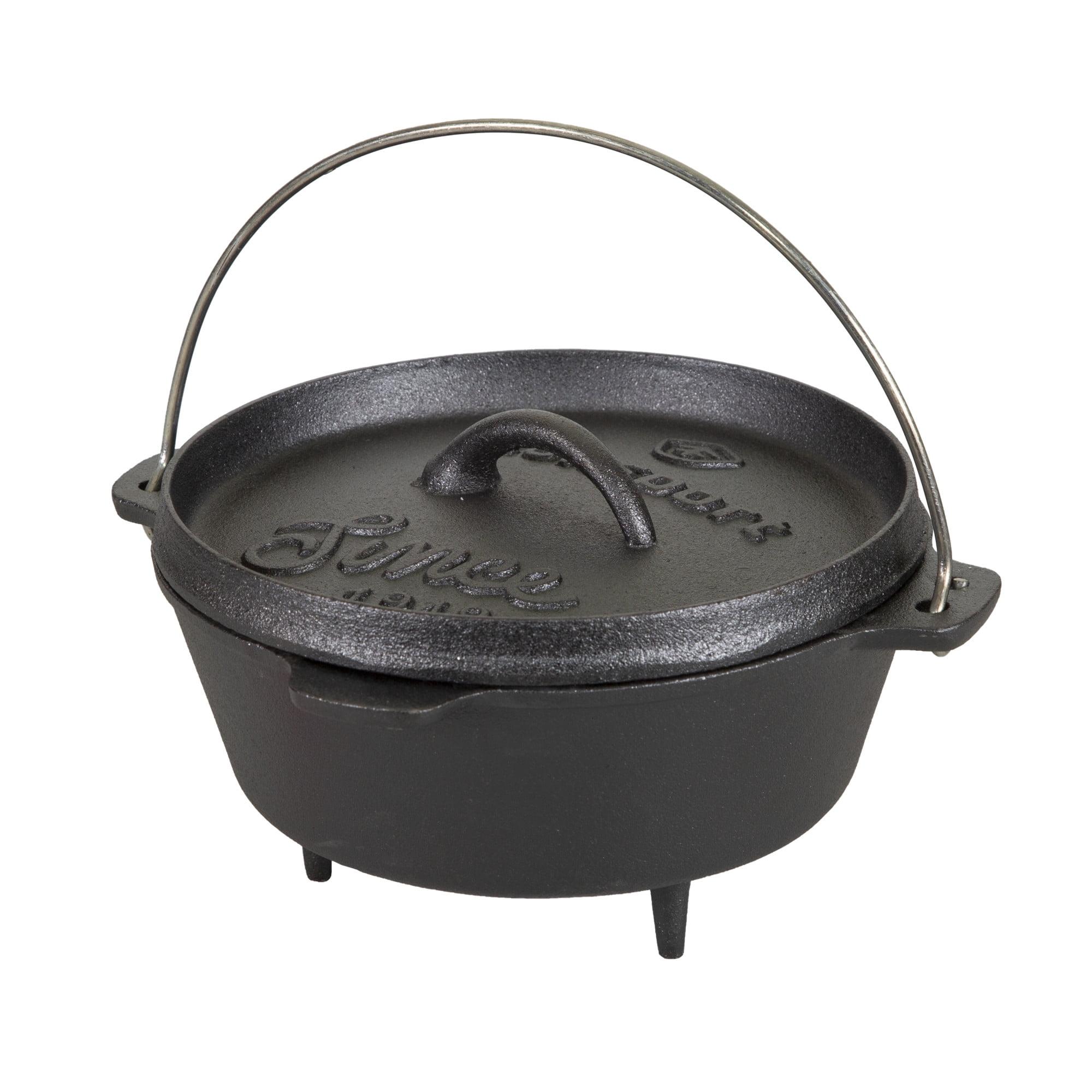 Stansport Preseasoned Cast Iron Dutch Oven with Legs