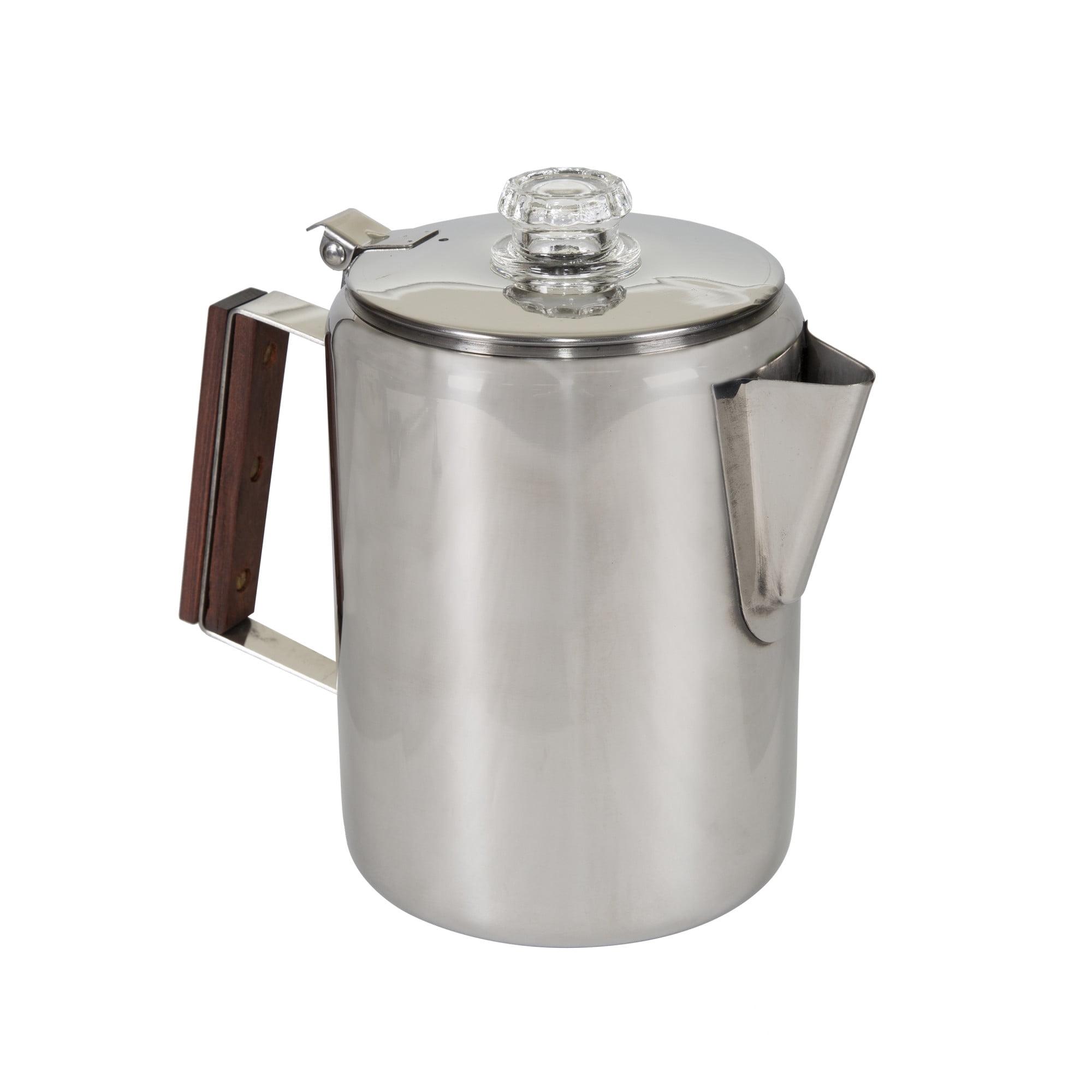 Stansport 276-9 Stansport Stainless Steel Percolator Coffee Pot 9 Cups