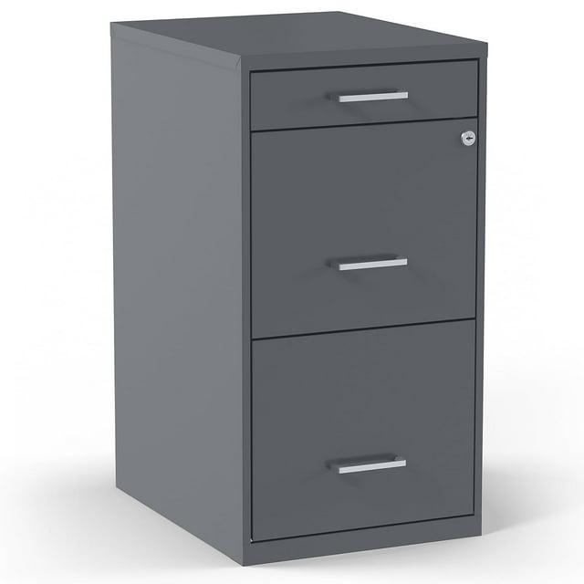 Staples Archivador Vertical de 3 Cajones con Cerradura Letra Carbón 18"D (18606) ST52154-CC