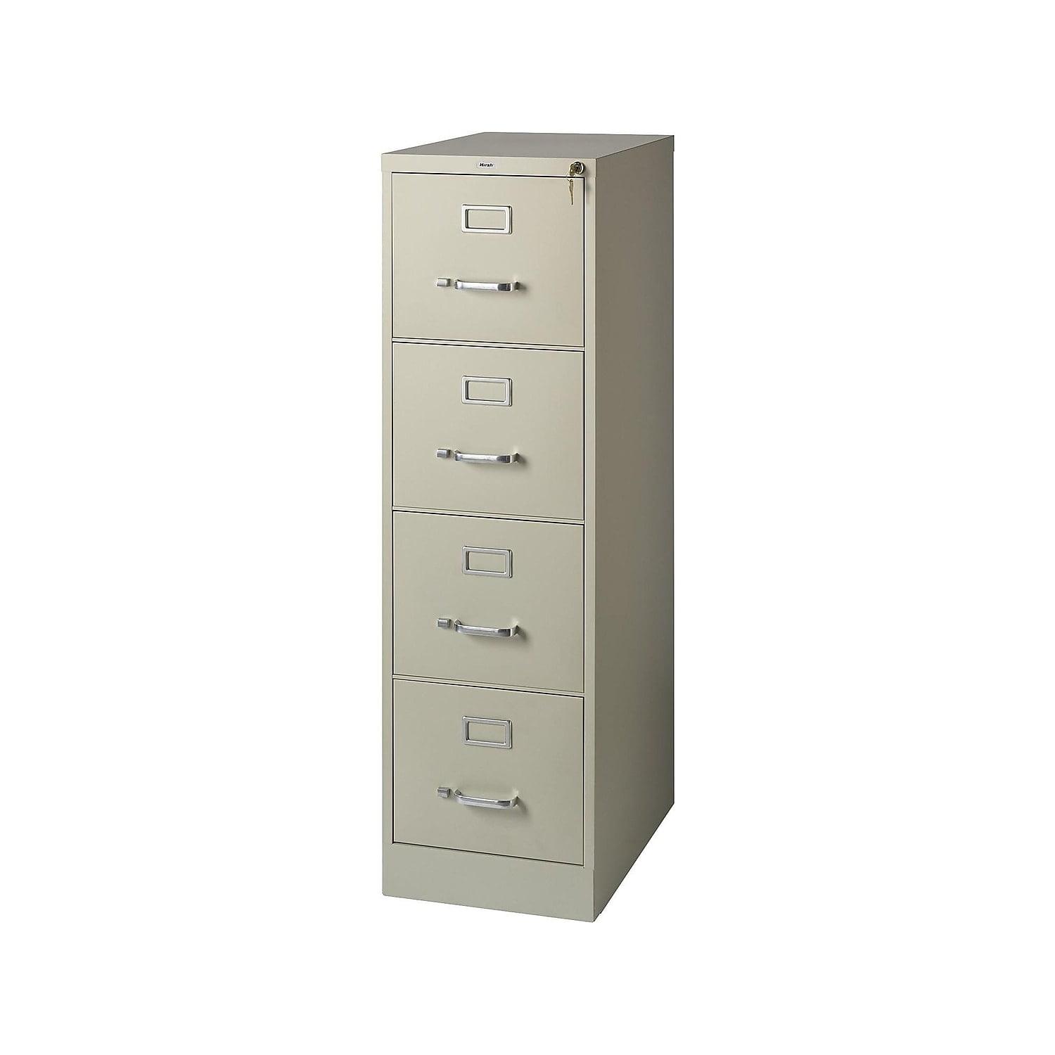 Putty Beige 4-Drawer Lockable Vertical File Cabinet