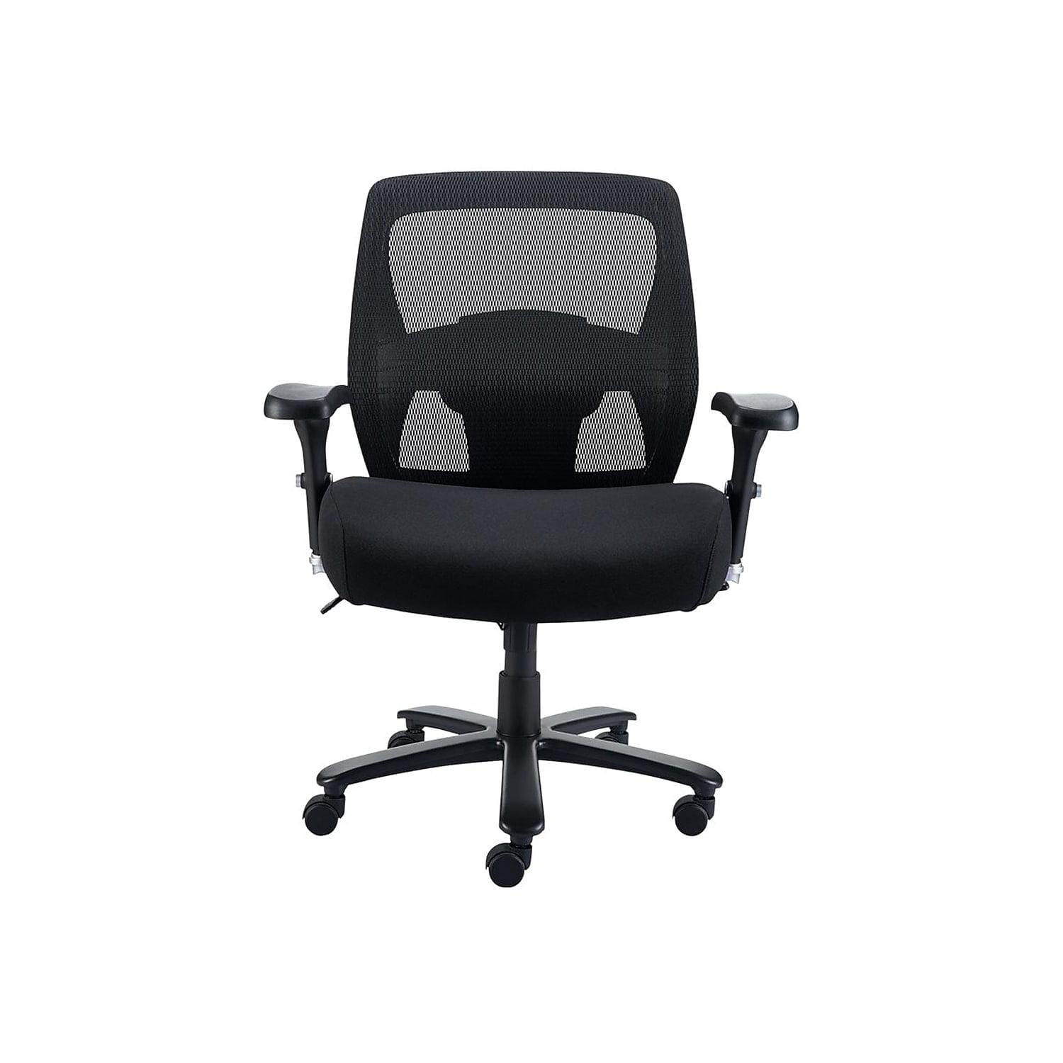 Black Mesh Executive Swivel Chair with Adjustable Arms