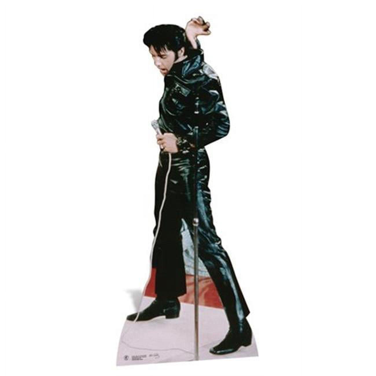 Elvis Presley Black Leather Lifesize Cardboard Cutout